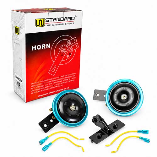 BOCINA 12 VOLTS 3 amp (DOS TONOS) 2 pcs STD