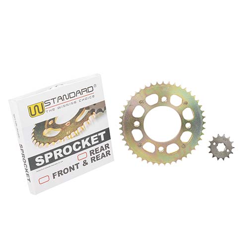 CORONA Y PIÑON HONDA CB190 R (45/14) DORADA STD