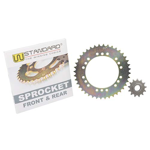 CORONA Y PIÑON YAMAHA XTZ 250 LANDER (40/13) DORADA STD