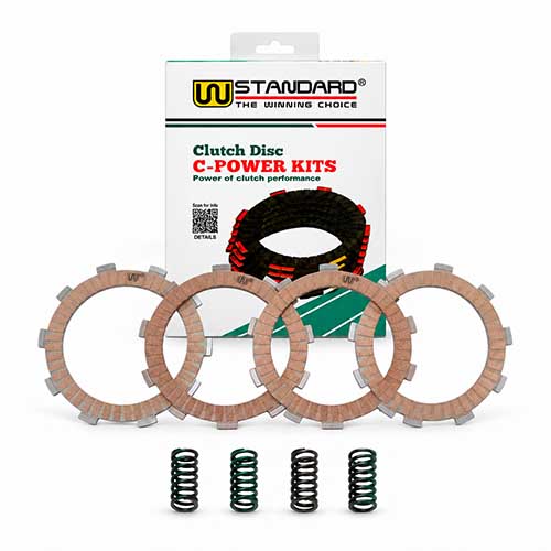 C-POWER (D.EMBR. RACING + RESORTES) YAMAHA FZ16 (FIBRA PAPEL) STD