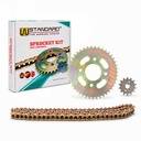 KIT TRANSMISION HONDA CB1 (44/14) 428H-122L C/CAD. DOR STD