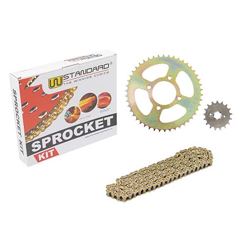 KIT TRANSMISION MOTOMEL SKUA 150 428H-134L (46/17) C/CAD. DOR. STD