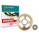 CORONA Y PIÑON MOTOMEL SKUA 200/250/TRIAX 150/DAKAR 200 (50/17) DORADA STD