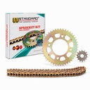 KIT TRANSMISION HONDA CB190R (45/14) 428H-132L C/CAD. DOR. STD