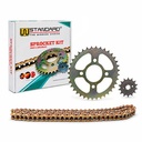 KIT TRANSMISION BAJAJ ROUSER 220 (36/14) 520H-108L C/CAD. DOR. STD
