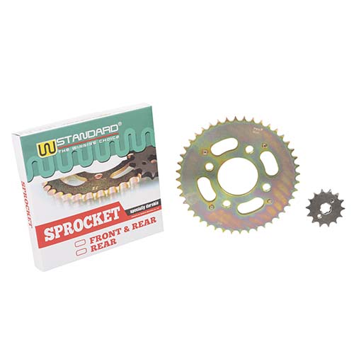 CORONA Y PIÑON HONDA CB1 (44/14) DORADA STD