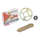 KIT TRANSMISION BAJAJ ROUSER 135 (43/15) 428H-130L C/CAD. DOR STD