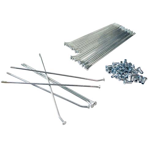 RAYOS TRASEROS + NIPLES HONDA XR150L (36u) CROMADO STD