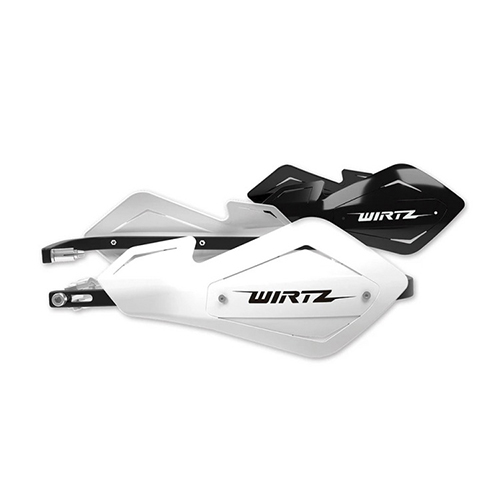CUBREMANOS METAL (ALMA ALUMINIO) BLANCO+NEGRO FREE WIRTZ (SHOCKMT-BL)