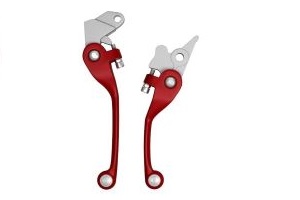 KIT PALANCAS REBATIBLES HONDA XR250 TORNADO ROJO WIRTZ (FX201-021)