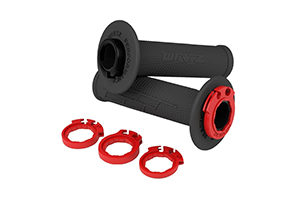 PUÑO MX2 LOCK-ON NEGRO CRF250/450-YZF250/450-KXF250/450-RMZ250/450-KTM-HUSQ (JGO) WIRTZ (PU-LOCK-201)