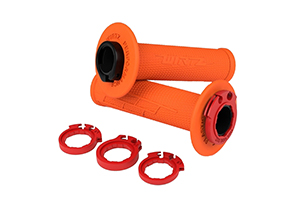 PUÑO MX2 LOCK-ON NARANJA CRF250/450-YZF250/450-KXF250/450-RMZ250/450-KTM-HUSQ (JGO) WIRT (PU-LOCK-207)