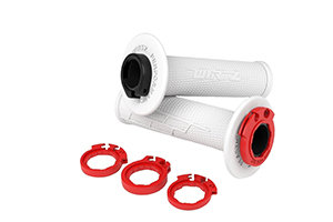 PUÑO MX2 LOCK-ON BLANCO CRF250/450-YZF250/450-KXF250/450-RMZ250/450-KTM-HUSQ (JGO) WIRTZ (PU-LOCK-208)