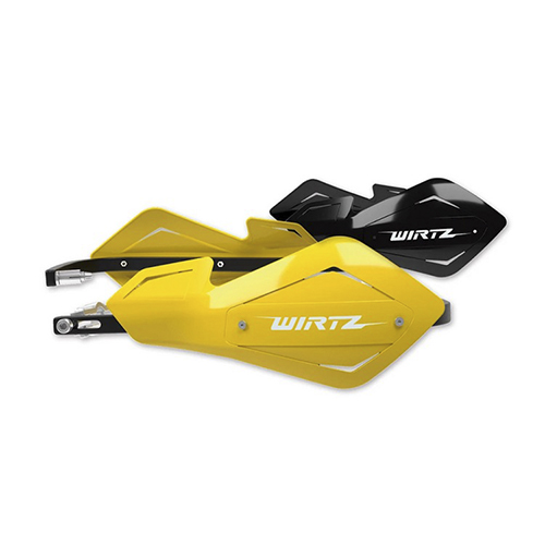 CUBREMANOS METAL (ALMA ALUMINIO) AMARILLO+NEGRO FREE WIRTZ (SHOCKMT-AM)
