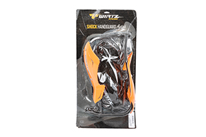 CUBREMANOS METAL (ALMA ALUMINIO) NARANJA+NEGRO FREE WIRTZ (SHOCKMT-NA)