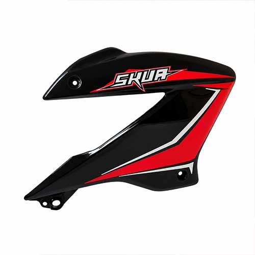 CACHA TANQUE MOTOMEL SKUA 150 V6 NEGRO LADO DERECHO OEM