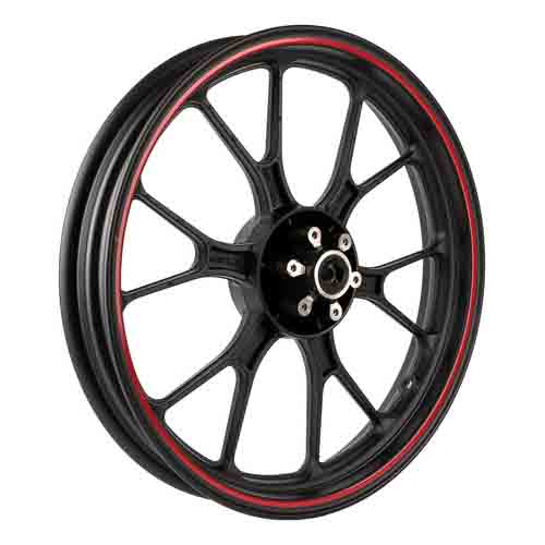 ARO DE LLANTA COMPLETO ALUMINIO DEL. MOTOMEL SIRIUS 150 OEM