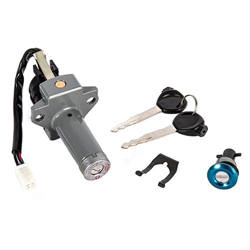 LLAVE DE CONTACTO + CERRADURA BAUL MOTOMEL NEW S2 TUBULAR OEM