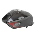 TANQUE DE NAFTA MOTOMEL NEW S2 150 TUBULAR NEGRO / ROJO C/TAPA  OEM