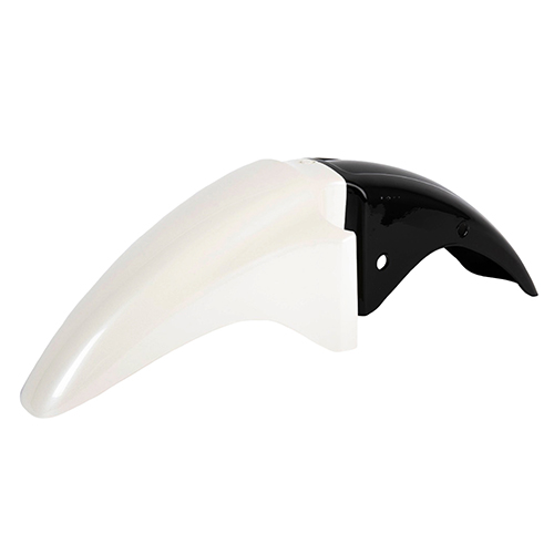 GUARDABARRO DEL. MOTOMEL NEW S2 TUBULAR BLANCO OEM