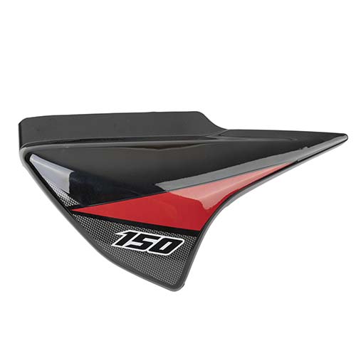 CACHA LATERAL MOTOMEL NEW S2 150 TUBULAR LADO DERECHO NEGRO / ROJO OEM