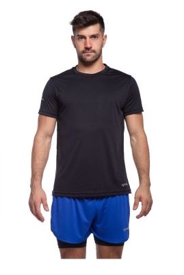 REMERA RUNNING HOMBRE NEGRA S YAKKA (4002)