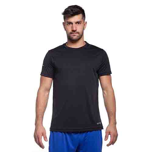 REMERA RUNNING HOMBRE NEGRA L YAKKA (4002)