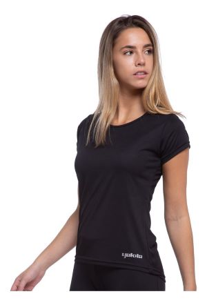 REMERA RUNNING MUJER NEGRA S YAKKA (4004)