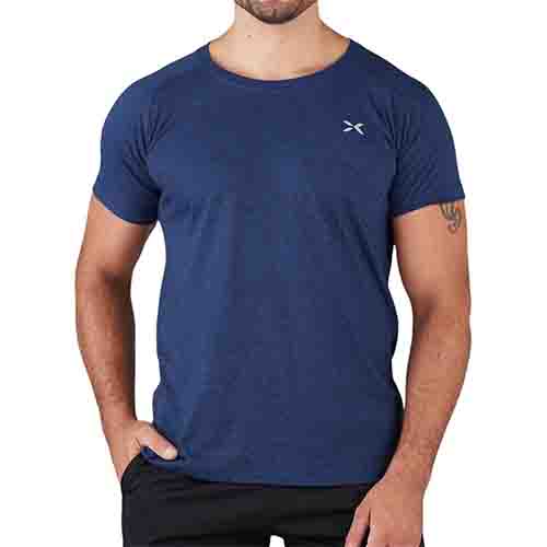 REMERA RUNNING HOMBRE JASPEADA MARINO S YAKKA (4007) DISCONTINUADA