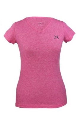 REMERA RUNNING MUJER JASPEADA FUCSIA S YAKKA (4015)