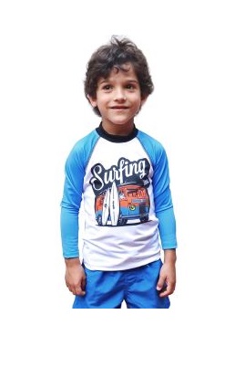 REMERA FILTRO UV NIÑO SURF TALLE 1 YAKKA (4005)