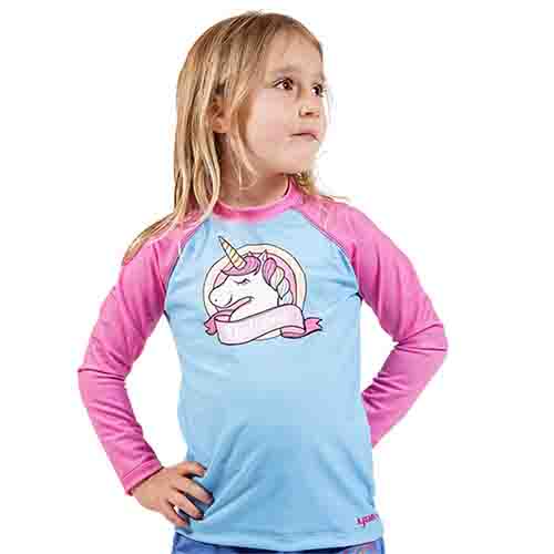 REMERA FILTRO UV NIÑO UNICORNIO TALLE 1 YAKKA (4005)