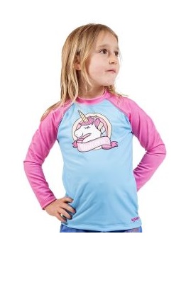 REMERA FILTRO UV NIÑO UNICORNIO TALLE 1 YAKKA (4005)