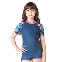 REMERA FILTRO UV NIÑO FLORES M/CORTA TALLE 2 YAKKA (4021)