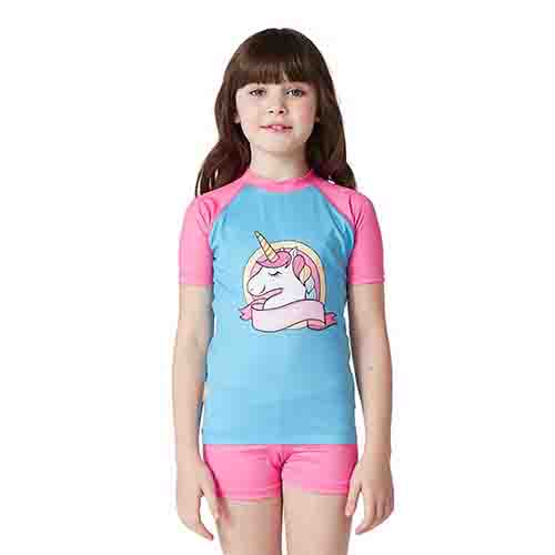 REMERA FILTRO UV NIÑO UNICORNIO M/CORTA TALLE 1 YAKKA (4021)