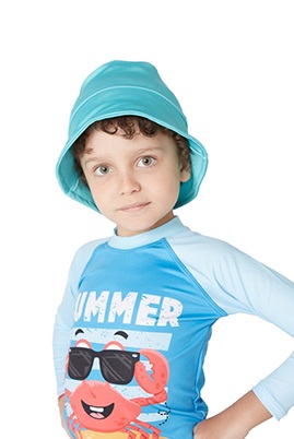 GORRO FILTRO UV NIÑO AQUA TALLE 1 YAKKA (2022)