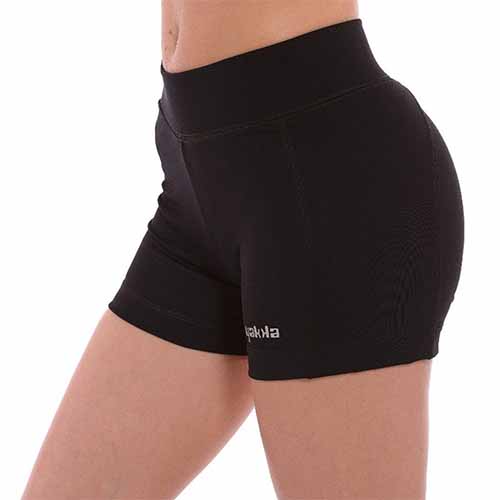 CALZA MINI SHORT MUJER NEGRO TALLE S YAKKA (3004)