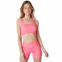 CALZA MINI SHORT MUJER SUBLIMADA FANTASY FUCSIA TALLE S YAKKA (3006)