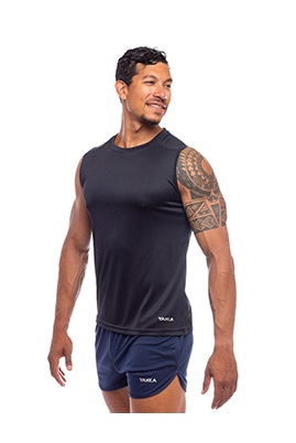 MUSCULOSA RUNNING HOMBRE NEGRO TALLE S YAKKA (4013)