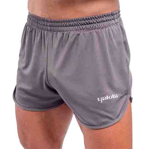 SHORT RUNNING UNISEX GRIS TALLE S YAKKA (4009)