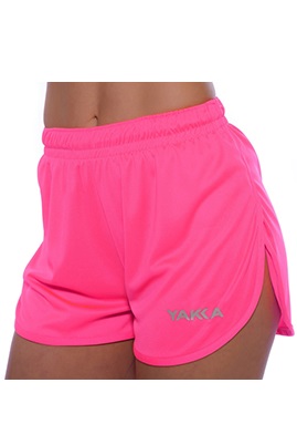 SHORT RUNNING UNISEX ROSA FLUOR TALLE S YAKKA (4009)