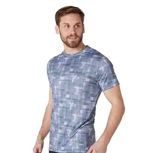 REMERA RUNNING HOMBRE TAYLOR GRIS TALLE S YAKKA (4003)