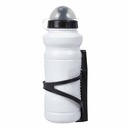 CARAMAÑOLA BLANCA SPORTS 600CC CON TAPA CUBRE PICO Y SOPORTE NEGRO PLASTICA VC (1072B)