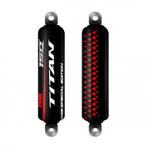 CUBRE AMORT. HONDA TITAN NEGRO/ROJO FMX (CAMHO GTIT NR)