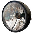 FAROL DELANTERO ZANELLA RX 150cc/ OTRAS COMPLETO (NEGRO) PLASTICA VC (809)