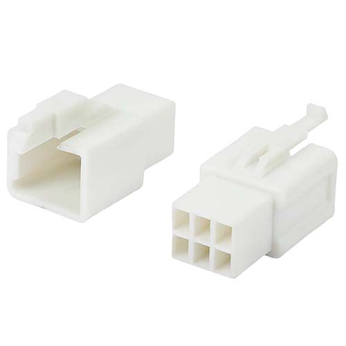 FICHA HEMBRA 6 TERMINALES PLASTICA VC (775)