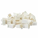 FICHA MACHO 6 TERMINALES PLASTICA VC (879)