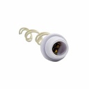 PORTALAMPARA GIRO UNIVERSAL P/ LAMPARA MUELITA PLASTICA VC (578)