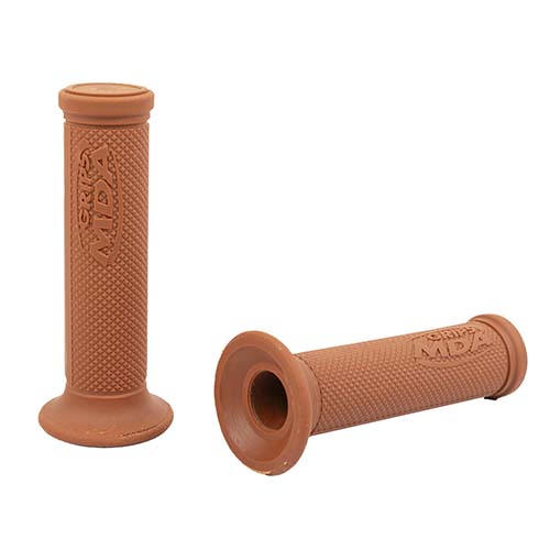 PUÑO 3607 SUPERBIKE RUBBER GRIP LARGO 125mm MARRON OSCURO MDA