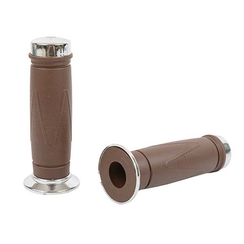 PUÑO 4307 STYLER CLASSIC RUBBER GRIP LARGO 120mm MARRON OSCURO MDA